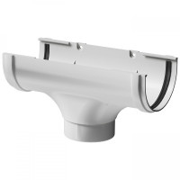 Воронка водосточная ПВХ Docke Premium Пломбир 120/85 мм