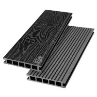 Террасная доска из ДПК Savewood Ornus Тангенциальный распил Черный 6000х144х25 мм