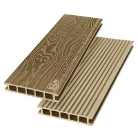 Террасная доска из ДПК Savewood Ornus Тангенциальный распил Тик 4000х144х25 мм