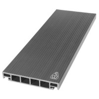 Террасная доска из ДПК Savewood Salix Пепельный 4000х163х25 мм